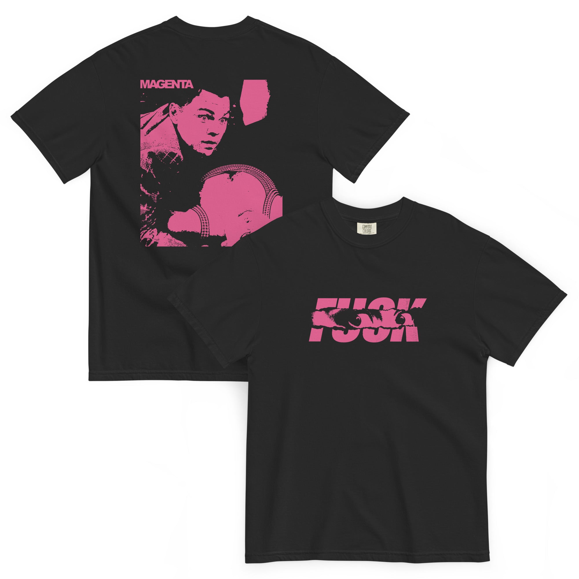 F**K MAGENTA Graphic T-Shirt — Garment Dyed Heavyweight Tee